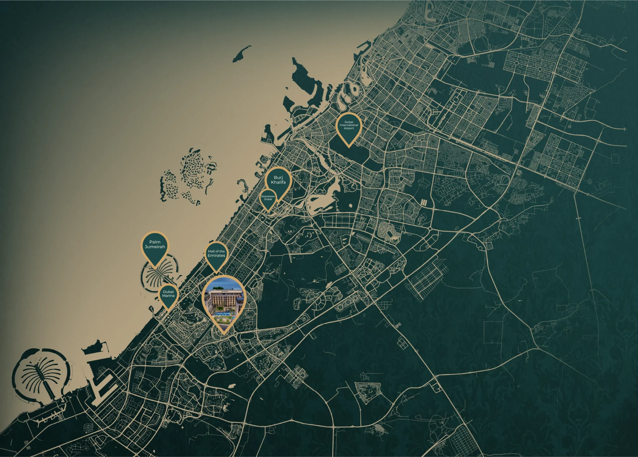 Berkeley Square location map in Jumeirah Village Circle