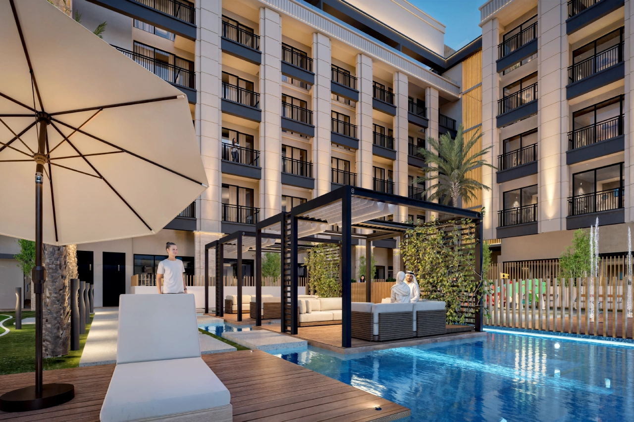 Poolside seating